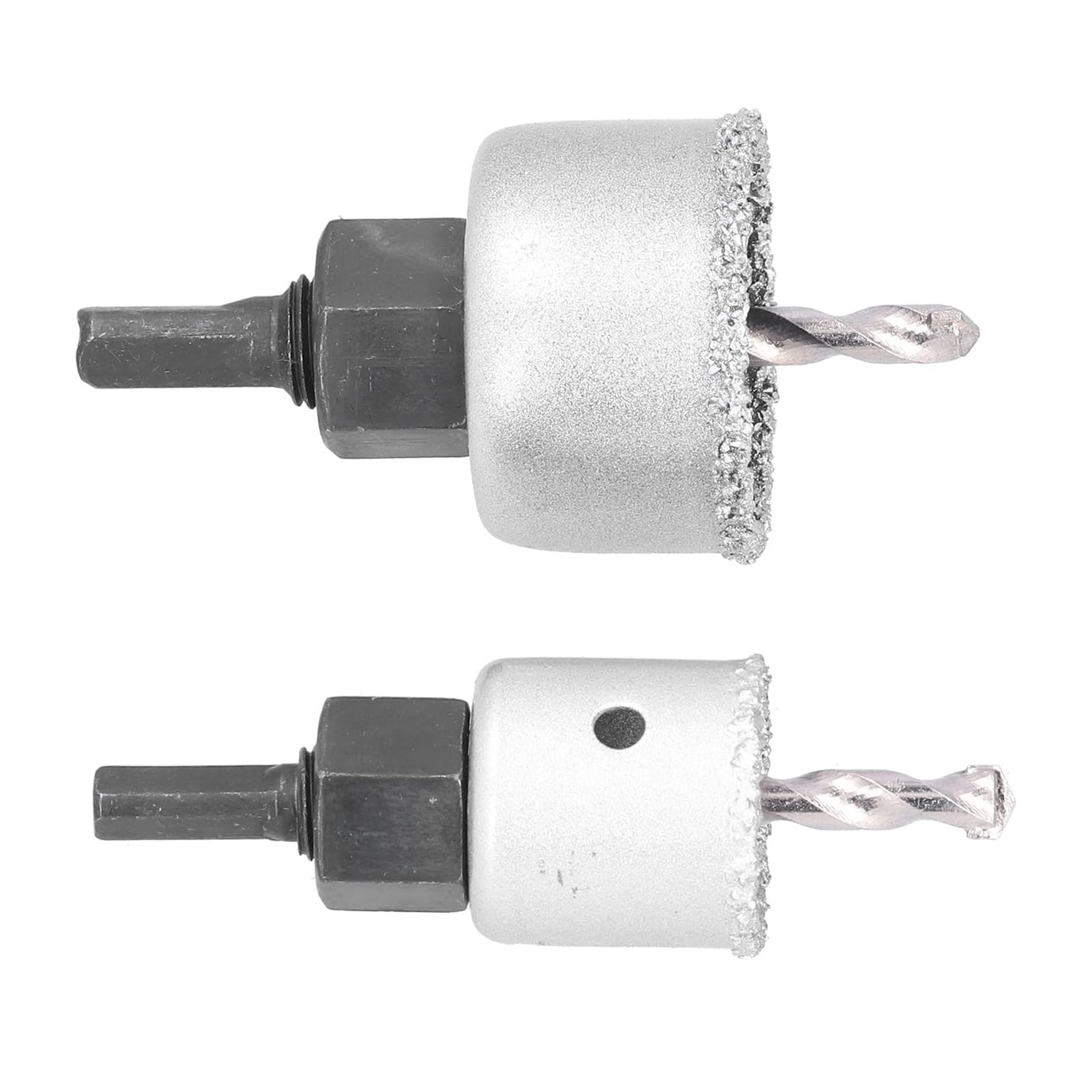 Juego de 9 brocas de carburo de tungsteno for sierras de corona, diámetro de corte de 22 a 73 mm, for baldosas de cerámica y ladrillos, alta precisión y durabilidad, con caja de almacenamiento negra