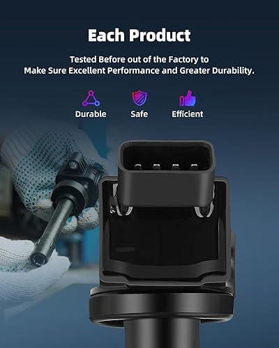 Vista 2023 de ECCPP Bobinas de encendido portátiles de repuesto para automóvil compatibles con Infiniti I30/para Nissan Maxima 3.0L V6 2000-2001 Reemplazo