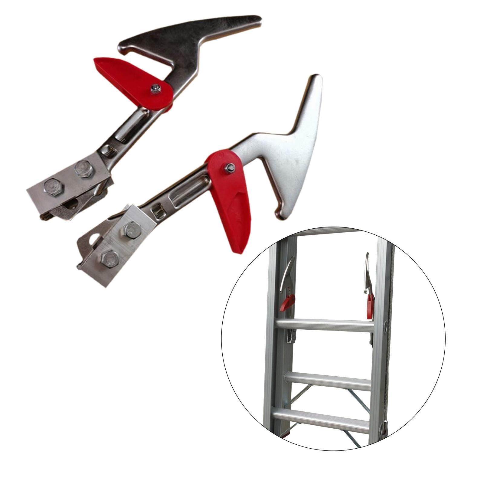 2 Cierres de Extensión para Peldaños. Reemplazo Directo. Accesorios de Calidad, Resistentes Y Fiables. Fácil Instalación. Piezas de Escalera D, Cerraduras de Peldaño Grande