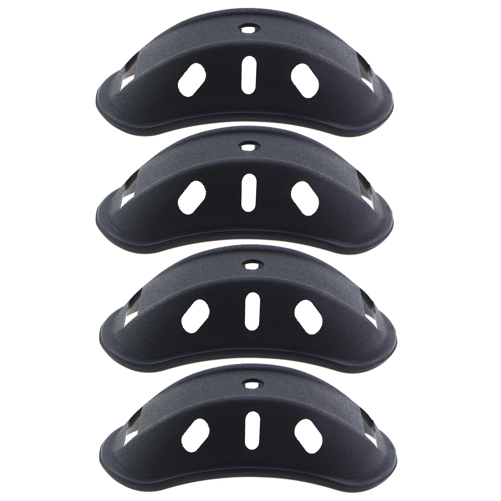 4PCS PVC Bicycle Helmet Chin Cup Ski Pad 3.54x1.81in Snap Protective Accessory For Motorc…