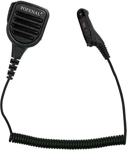 Micrófono remoto a prueba de agua con conector de audio de 0.138in compatible con Motorola APX4000 APX6000 XPR6550 XPR7550 XPR7550e Walkie Talkie