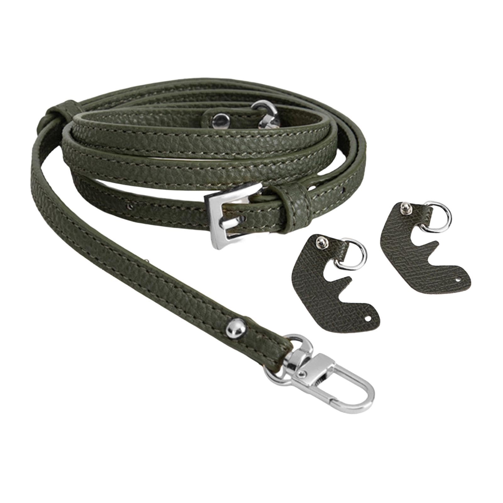 calandis® purse strap for handbag durable pu leather bag strap stylish body strap green | womens handbags & bags