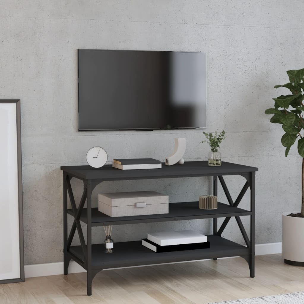 vidaXL Tv-meubel 80x35x50 cm bewerkt hout hoogglans wit vidaXL Tv-meubel 80x35x50 cm bewerkt hout hoogglans wit