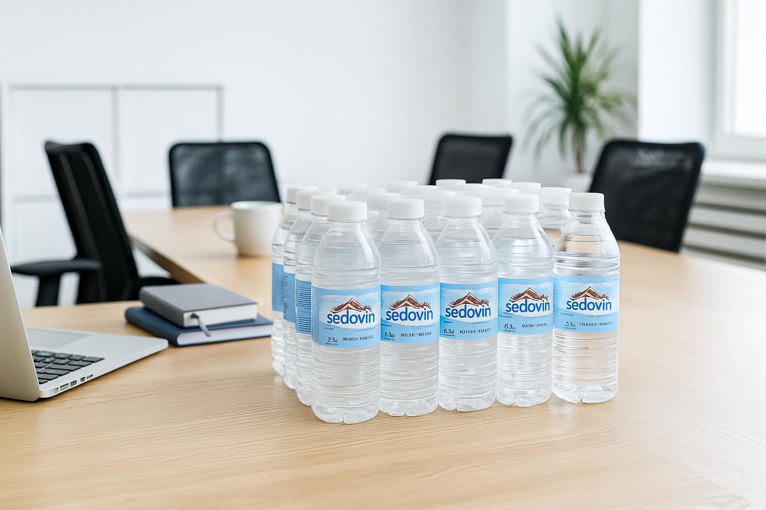 Agua mineral Sedovin 500 ml palet 60 packs de 24 botellas - Hidratación Ligera y Equilibrada - Formato Profesional para Oficinas, Eventos y Colectivos