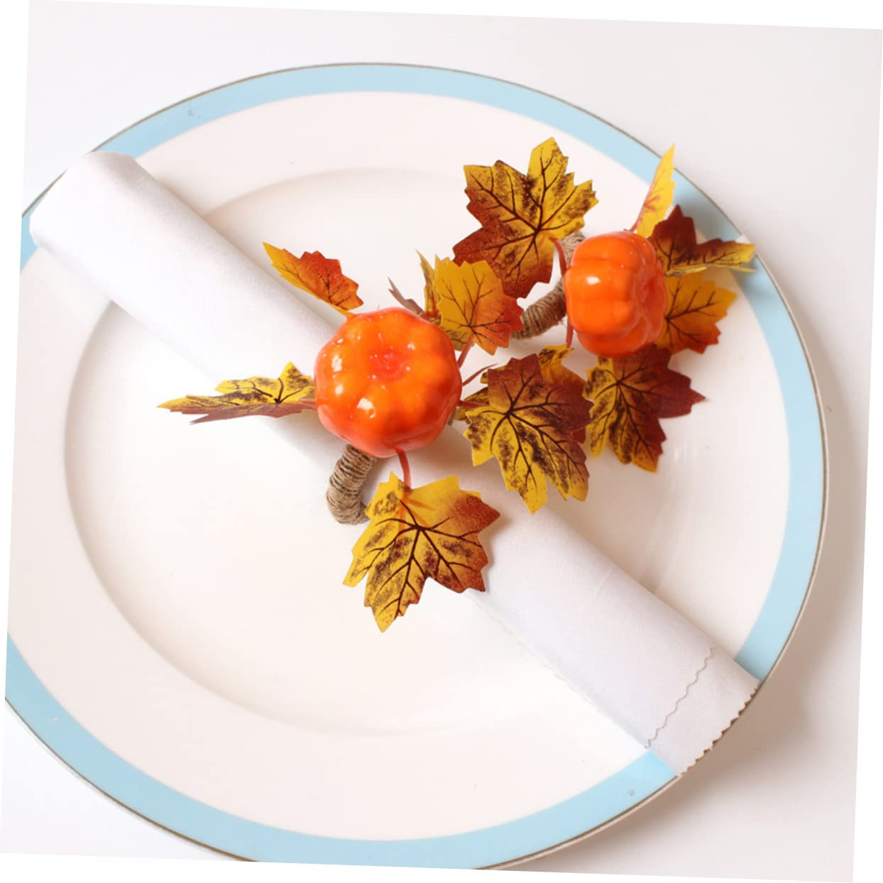 IMIKEYA 3 Sätze Kürbis Serviettenknöpfe Thanksgiving-Serviette Kürbisring Tischdeko Herbst Herbstliche Tischdeko Dekorative Serviettenringe Dekorative Serviettenschnalle Schaum 6 Stück * 3