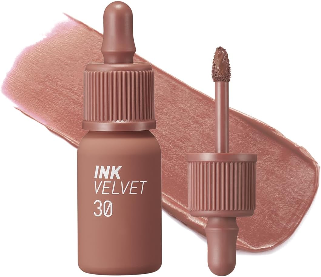 Peripera Ink the Velvet Lip Tint | High Pigment Color, Longwear, Weightless, Not Animal Tested, Gluten-Free, Paraben-Free (030 Classcic Nude)