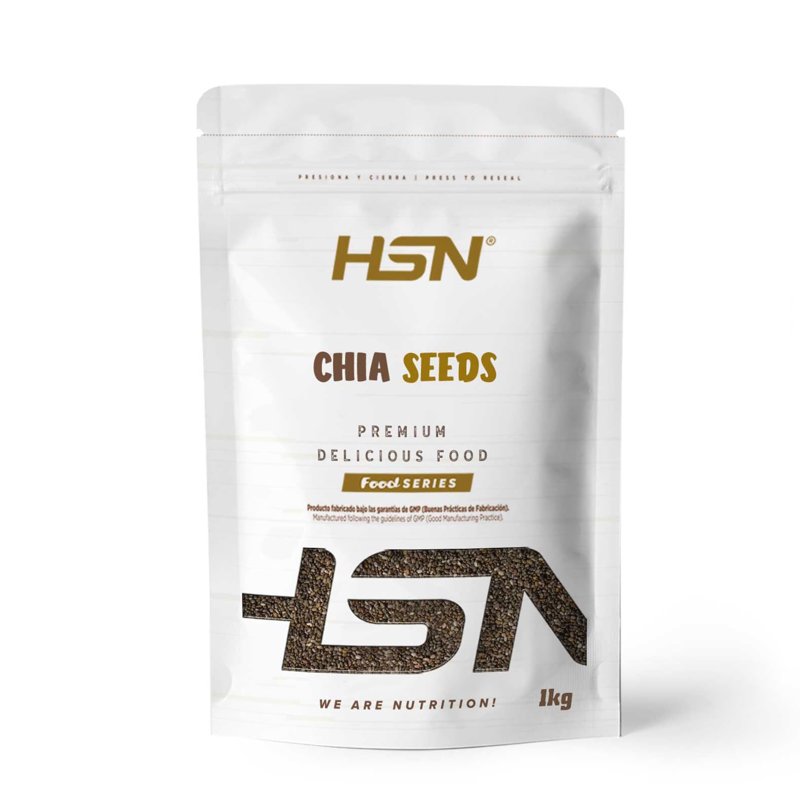 Semillas de Chía HSN 1Kg 100% Natural No-GMO Vegano Sin Gluten