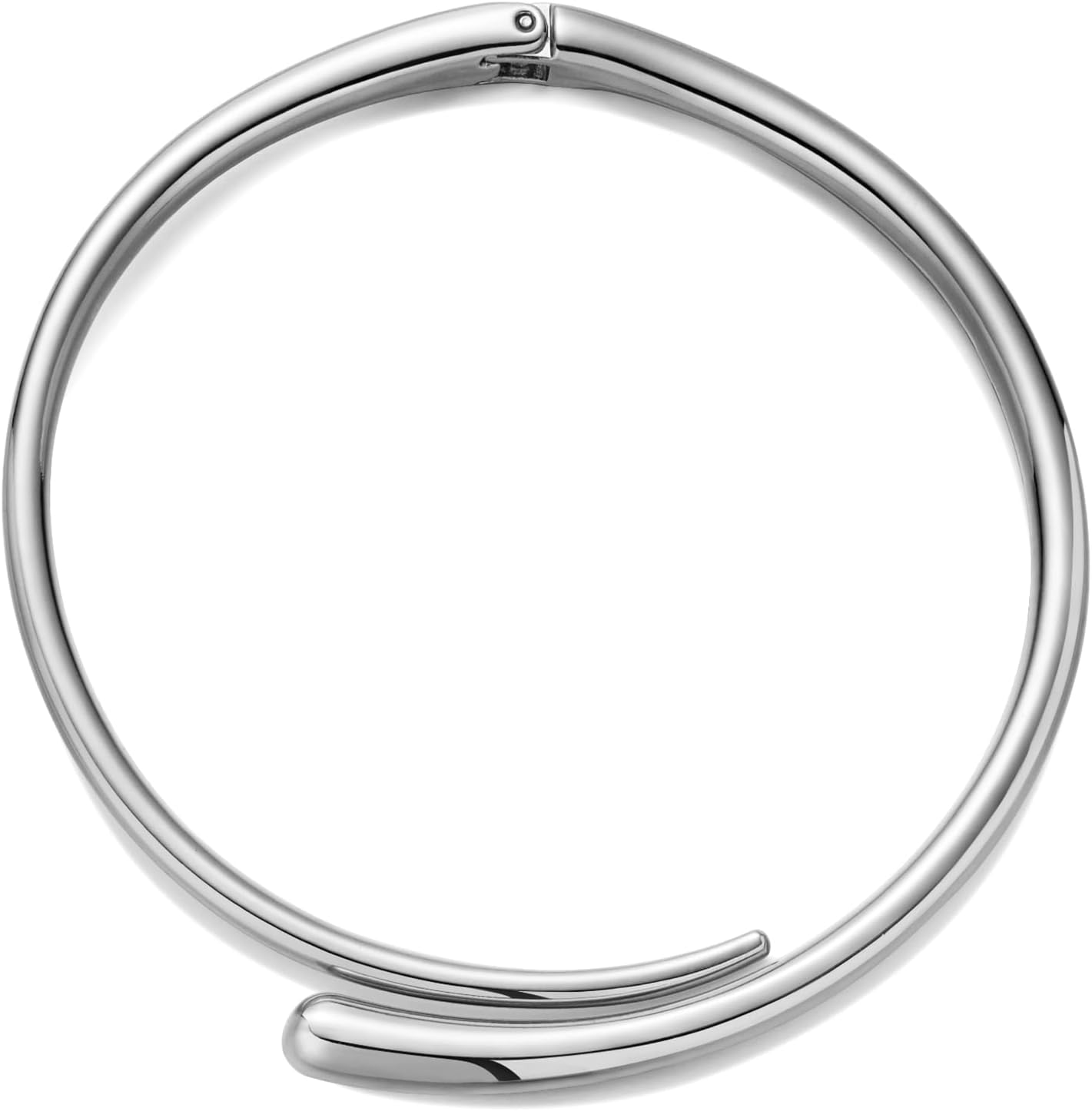 Chunky Choker Collar Necklace for Women Gold Silver Teardrop Choker Necklaces Spring Open Cuff Collar Metal Statement Necklace