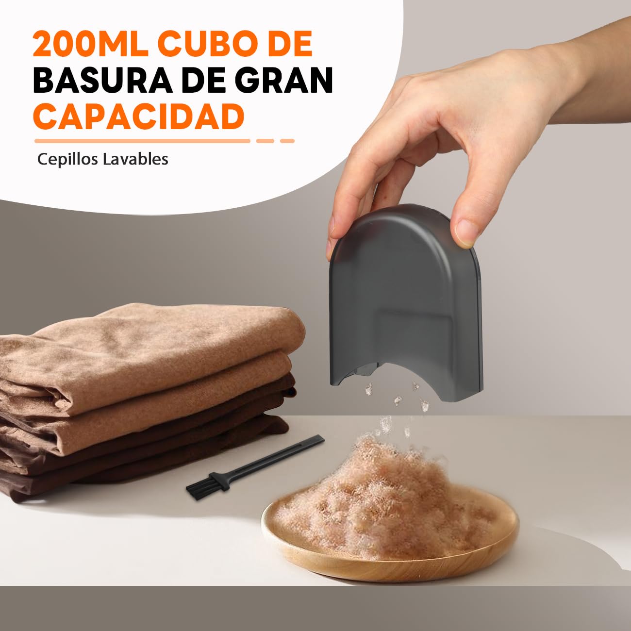 Quitapelusas Eléctrico Ziitty Recargable Type-C - Pantalla LCD, 6 Cuchillas, Potente Para Ropa Y Muebles
