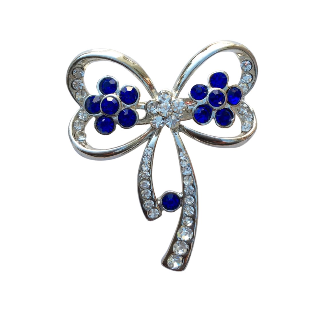 FURE Floral Bow Brooch (Blue) (B01JVPW1F6) Amazon Price History, Amazon Price Tracker