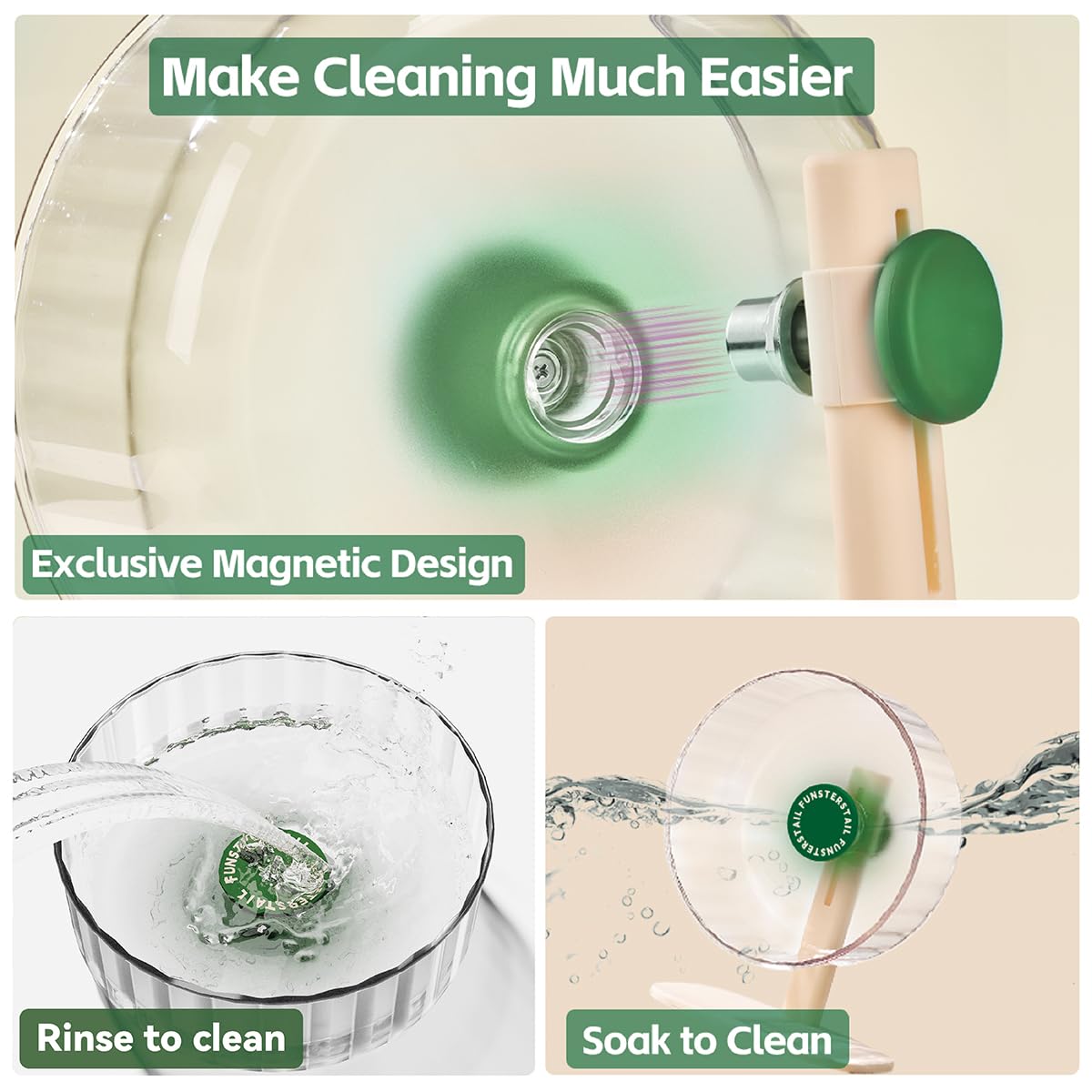 Amazon.co.jp: FunstersTail ハムスター まわし車 サークル 回し車