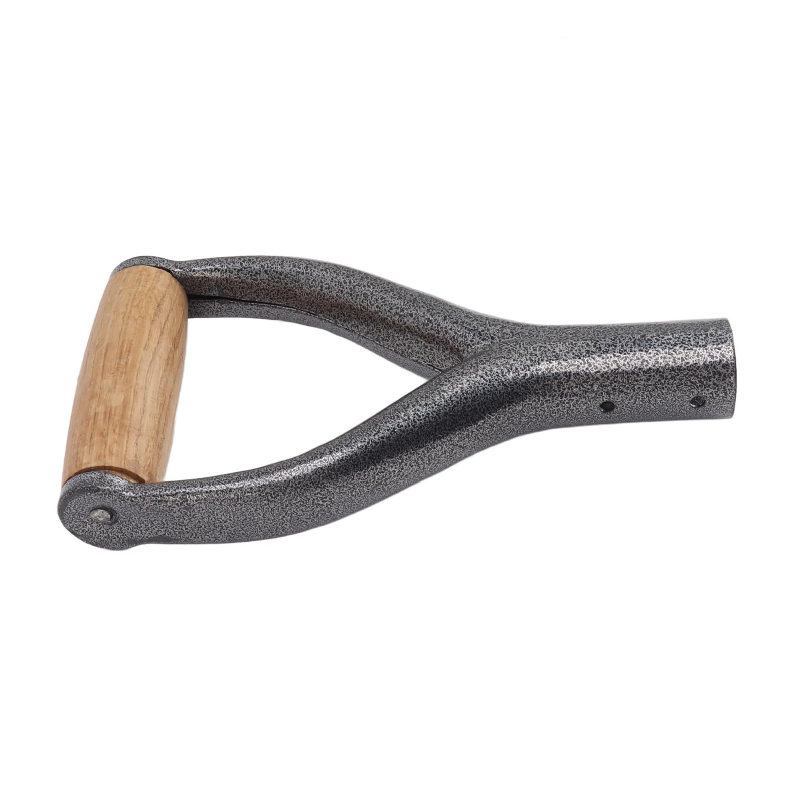 TOPINCN Manche de Bêche, Structure Robuste, Diamètre Intérieur de 12,22 Pouces, Manche de Pelle en Forme de Y, Design Ergonomique avec Manche en Bois pour Creuser des Outils (Argent)