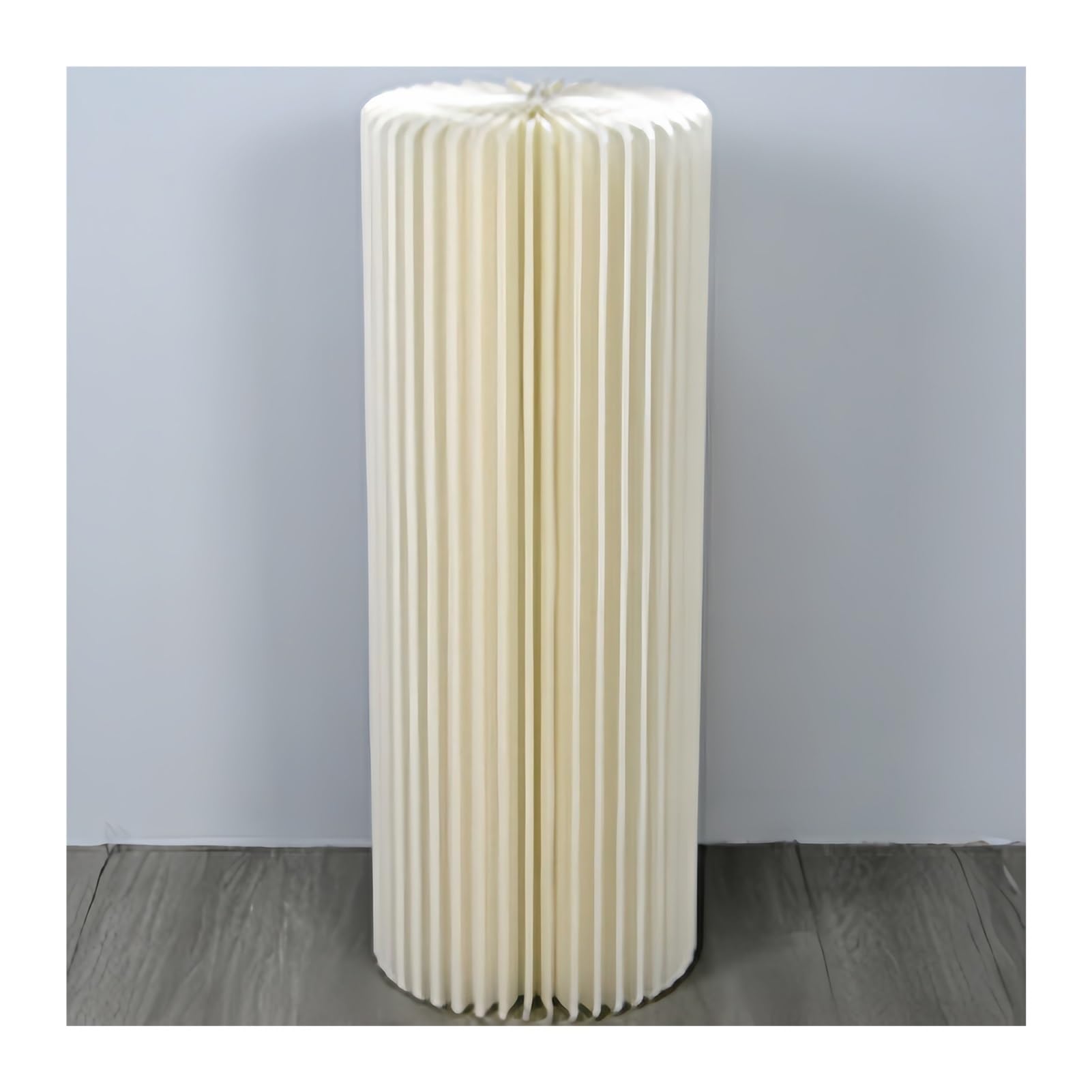 YTBHSHXZ plinth， Cardboard Columns Pedestal Stand, Foldable Paper Flower , Display Column With Acrylic Lid(15.75in,31.5in)