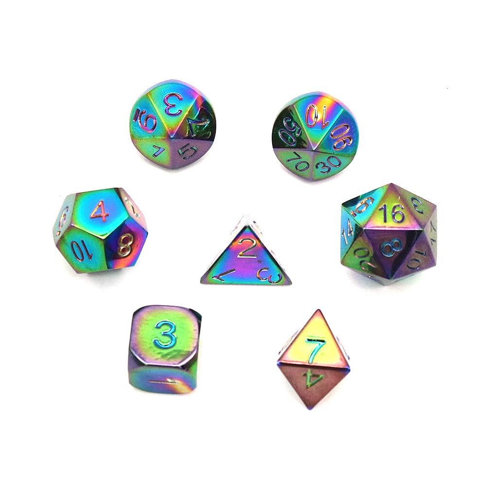 Set di dadi da gioco di ruolo antichi in metallo pesante (7ct) | Ultra PRO International