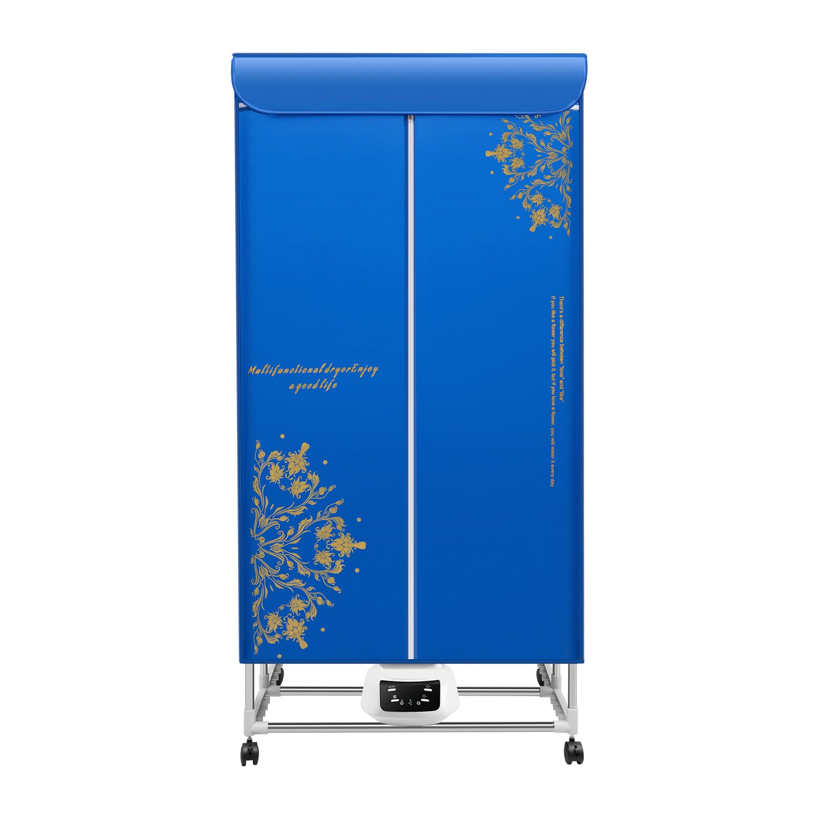 Asciugatrice elettrica, Stendibiancheria portatile Armadio pieghevole a doppio strato Design Dryer Machine Armadio a secco ad aria calda e fredda con timer