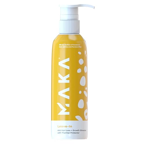 Maka Capillary Health Leave-In con protección contra el calor y control de aceite, anti pérdida de cabello + hidratación + reestructuración, 6.8