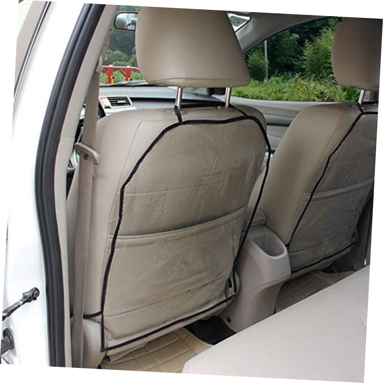 2pcs Car Seat Back Protector Pads for Car Seats Easy to Install Against Scuffs and Scratches