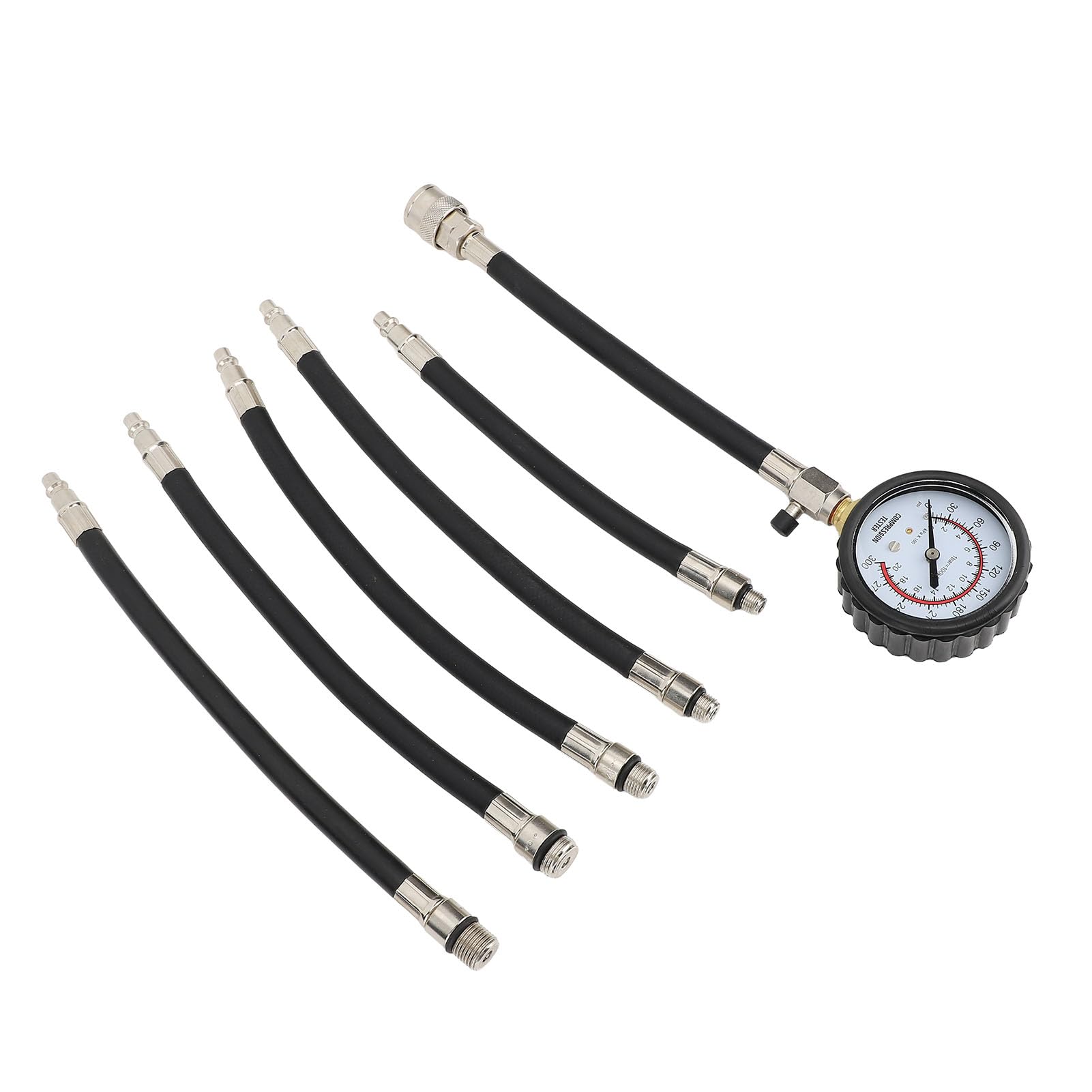 Kit Misuratore di Compressione Cilindri - 0-20 bar (0-300 PSI) - per Motori di Moto, Auto, ATV, Tosaerba
