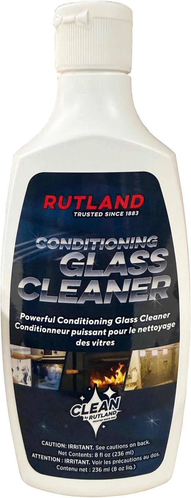 Rutland Products Stove, Grill and Hearth Glass Cleaner, Liquid, Blue, 3.81 x 6.83 x 17.46 cm
