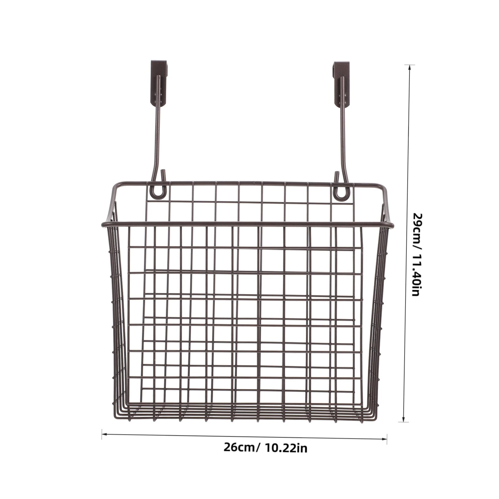 Cesta Colgante de Cocina de Alambre de Hierro Negra