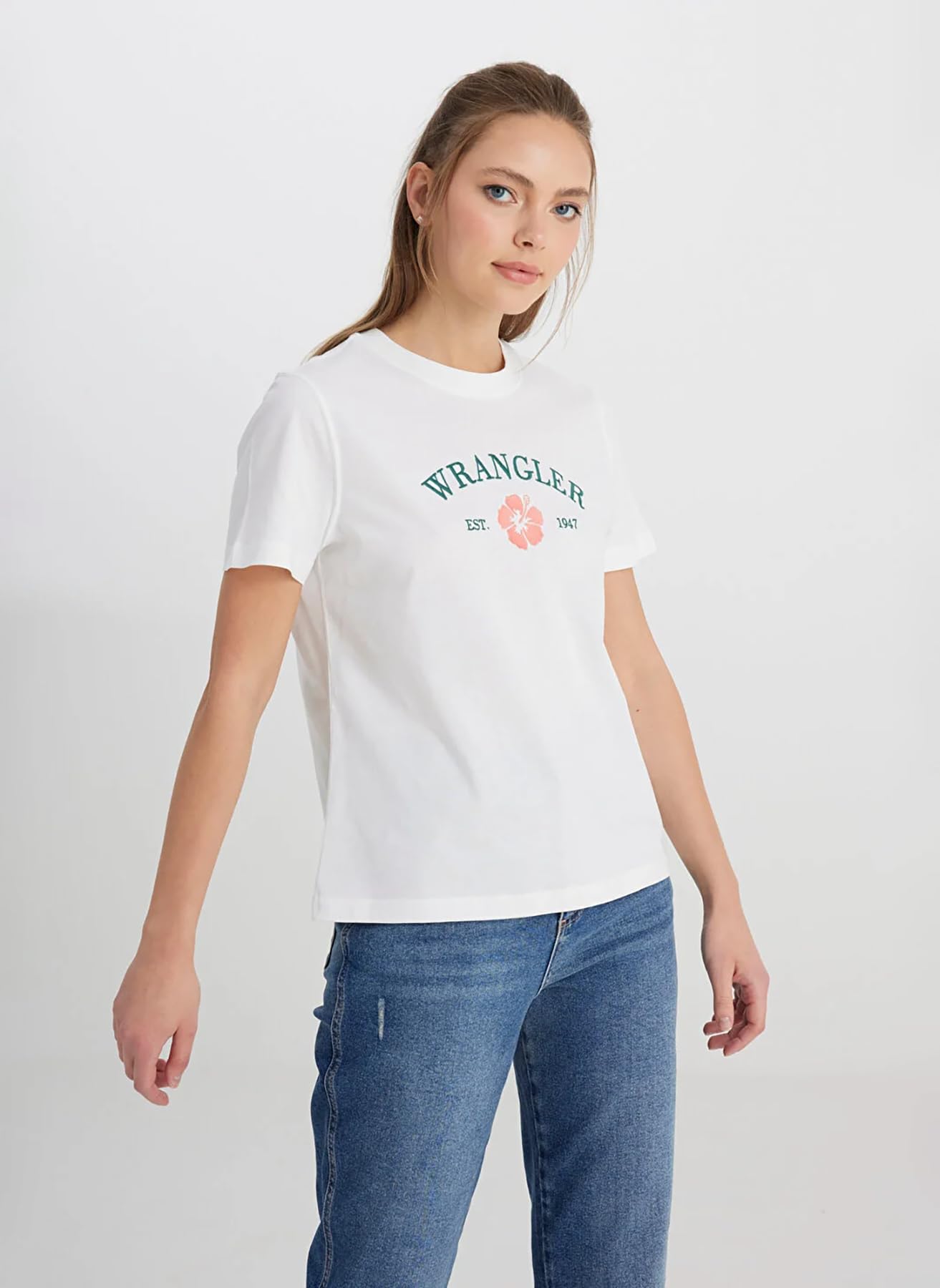 Bisiklet Yaka T-shirt W241332 T-shirt Kadın