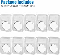 Vista 5 de 10 X Moneda Losa Display Holder Almacenamiento 1.575 in para American Silver Eagle 1 oz Moneda