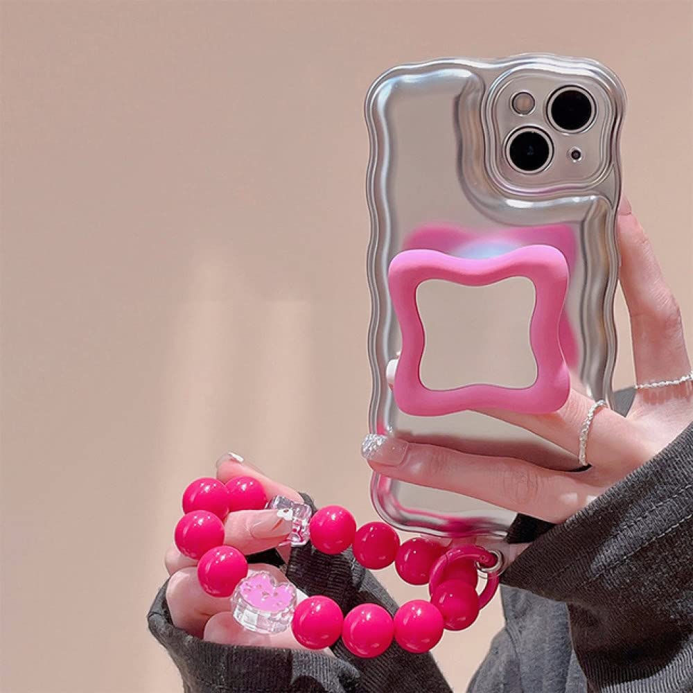 Bracelet chaine perle etui ondule iPhone 11 Pro Max - 8