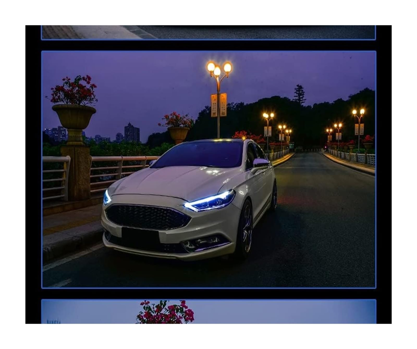 Kierunkowskazy do reflektorów samochodowych Fusion i Mondeo 2017-2020 z dynamiczną animacją biksenonowe światła do jazdy dziennej
