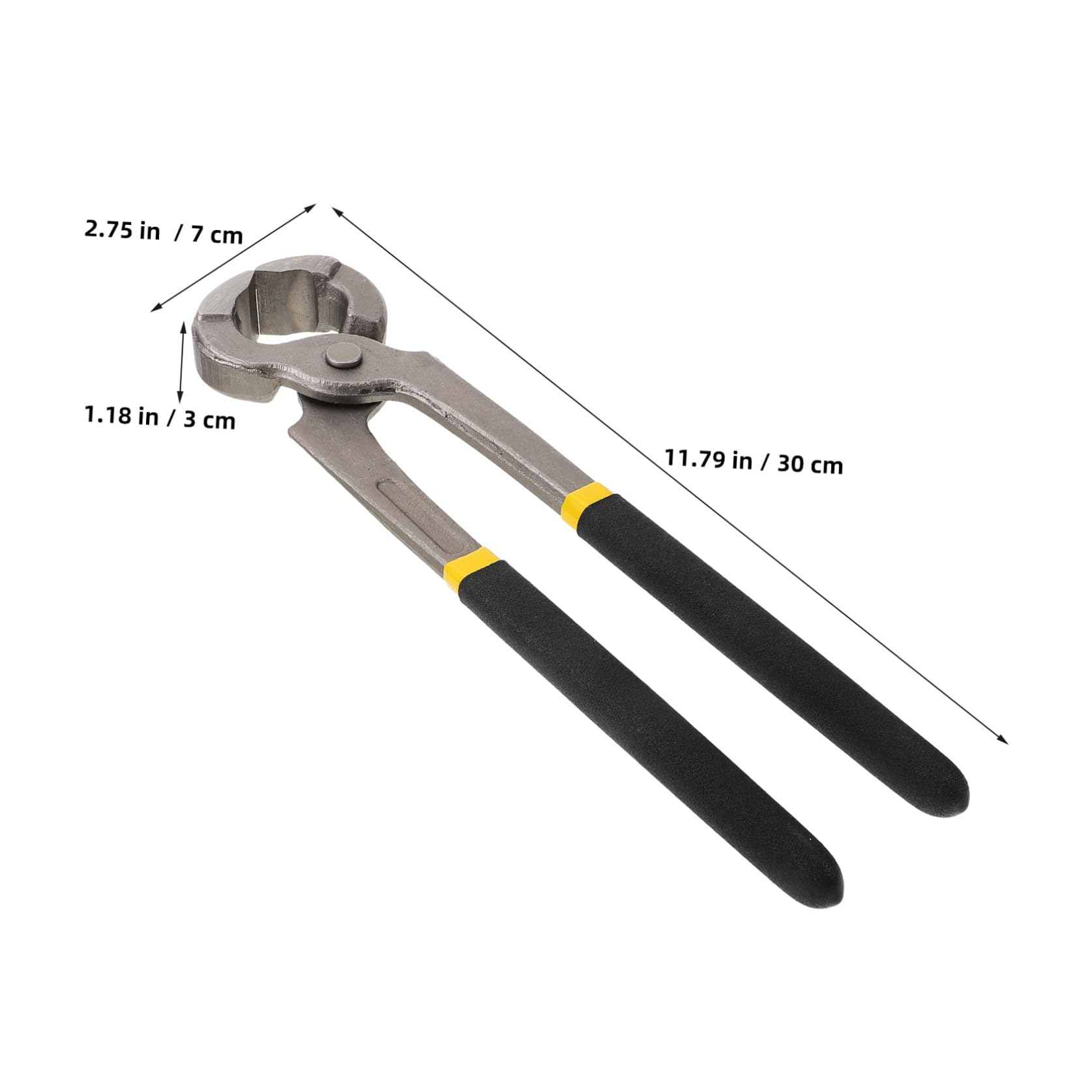 Tenaglia per Rifinitura Zoccoli Professionale 30cm in Metallo Nero | Portatile, Impugnatura Confortevole, per Pecora e Cammello, Accessorio da Maniscalco