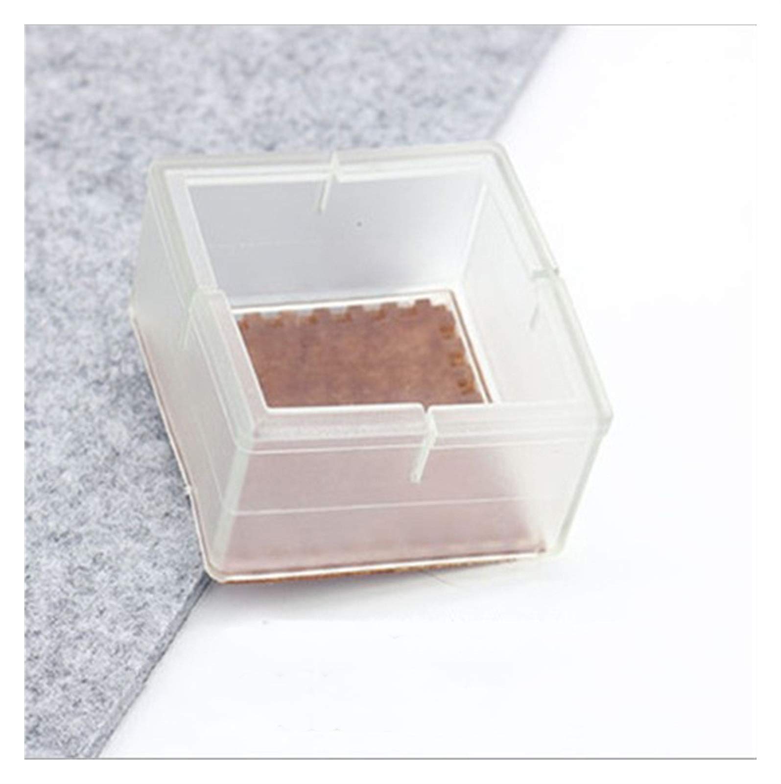 Silent table foot cover, Chair Leg Floor ors Furniture Caps 8 Pcs Silicone Round Square Rectangle(Type 19)