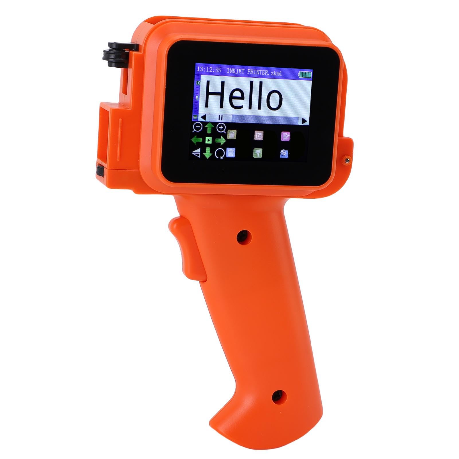 FTVOGUE Impresora de Inyección de Tinta Portátil ABS Impresora de Inyección de Tinta Portátil 600DPI Pantalla Táctil de 2,4 Pulgadas de Impresión de 1 a 12,7 Mm para Código QR Código de Barras Texto