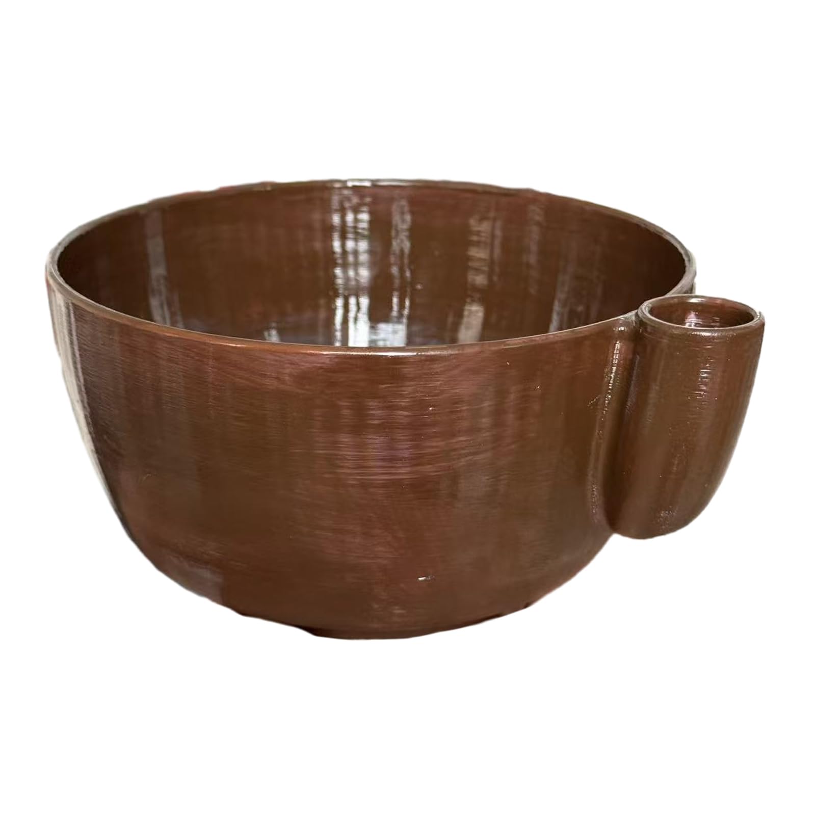 RetroNest Self Spinning Berry Washer Fruit Cleaning Bowl, 360 Degree Vortex Cleaning with Quick Drain System for Strawberries and Blueberries Kitchen Vegetable Colander Sieve Basket Brown