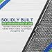 Downdraft Stovetop Filter 5.67” x 15.63” Replacement for Whirlpool Jennair W10240990 W10905834 Downdraft Filter Grease Screen for Cooktop Oven Vent - Blocks Grease From Entering Stovetop Vent (Black)