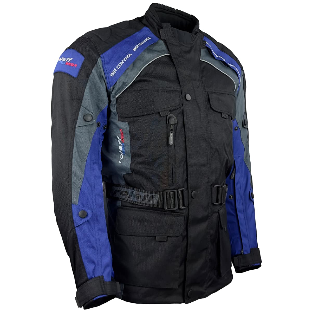 Motorradjacke Herren mit CE Protektoren Regenmembrane Thermofutter Textil Motorrad Jacke