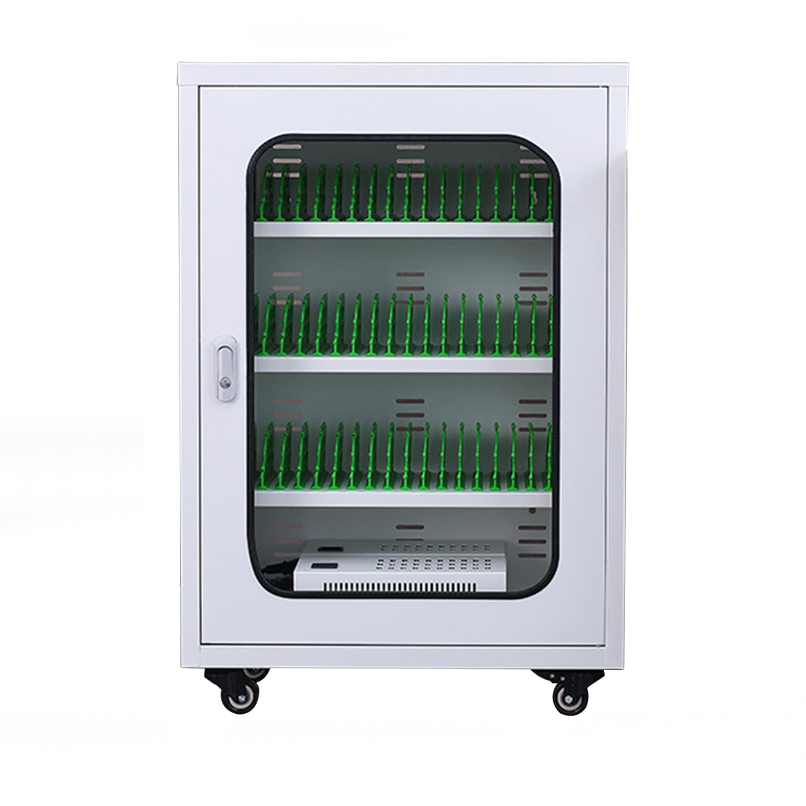 GTHTUHFD Secure Smartphone Charging Locker - Rechargeable Mobile Phone Storage Cabinet For Schools Churches Airports - Safe Cell Phone Charging Station For Public Use,White-50slots