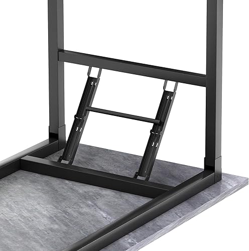 Miniatura 26 de Need AC5FB - Escritorio plegable para computadora y oficina en casa, moderno, no requiere montaje, color marrón rústico y marco negro, 39 3/8 in