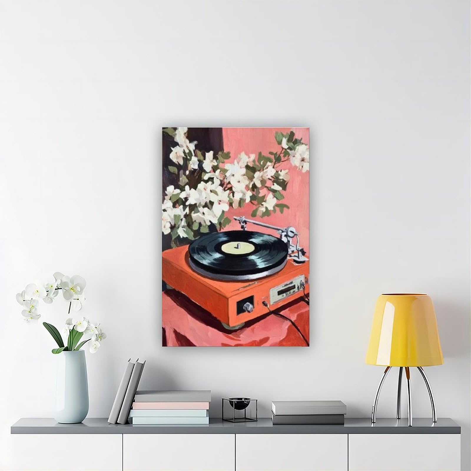 NFFBGFD Poster musicale su tela, decorazione per camera da letto, paesaggio decorativo, idea regalo, 40 x 60 cm