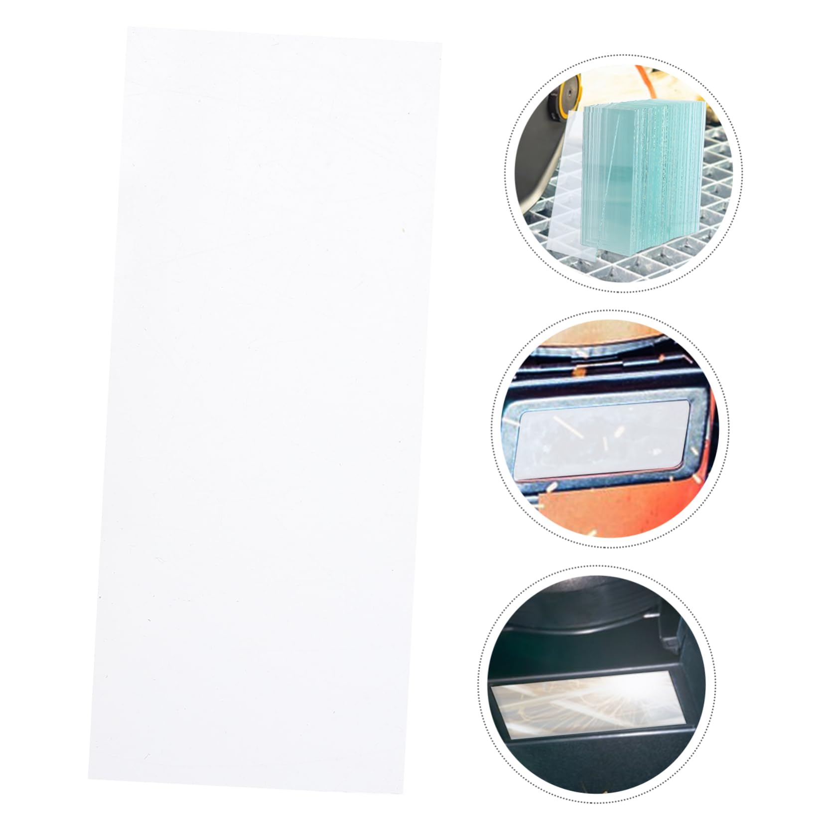 Didiseaon 100piezas Lentes De Soldadura Transparentes Para Casco De Soldadura Equipo De Protección Para Soldadores De Vidrio Para Mayor Visibilidad