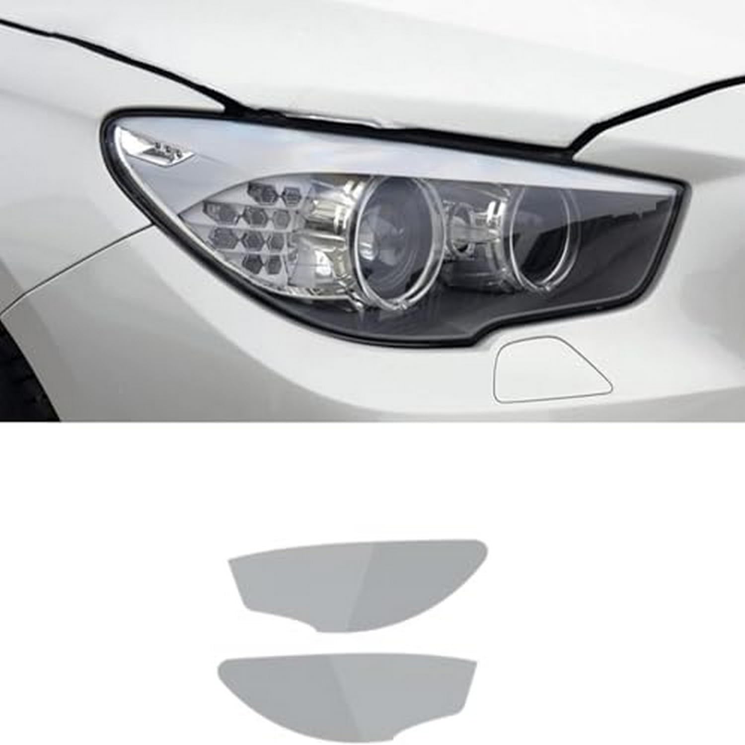 Film protection phare BMW Série 5 F10 F11 G30 G31 teinté noir TPU