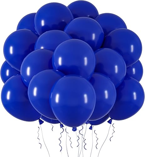 RUBFAC 65 globos de látex negro, globos de fiesta de helio de 12 pulgadas con cinta para boda, cumpleaños, graduación, baby shower, despedida de