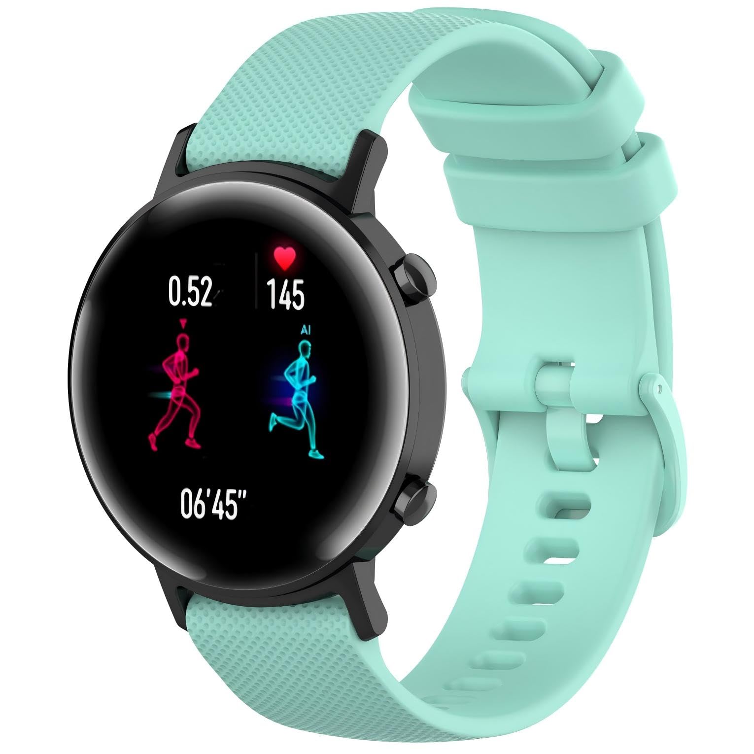 Correa de repuesto de 22 mm para Amazfit Bip 6/Bip 5 Unity/GTR 4/3/3 Pro/2/2e/47 mm para Amazfit Pace/Stratos 2/2S/3/Balance pulsera de 46 mm, correa suave de reloj deportivo
