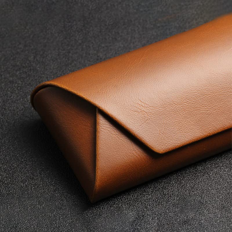 Image of Eyeglass Case Hard Shell, Portable Sunglass Case, fashionable PU Leather Eyeglass Case, Lightweight