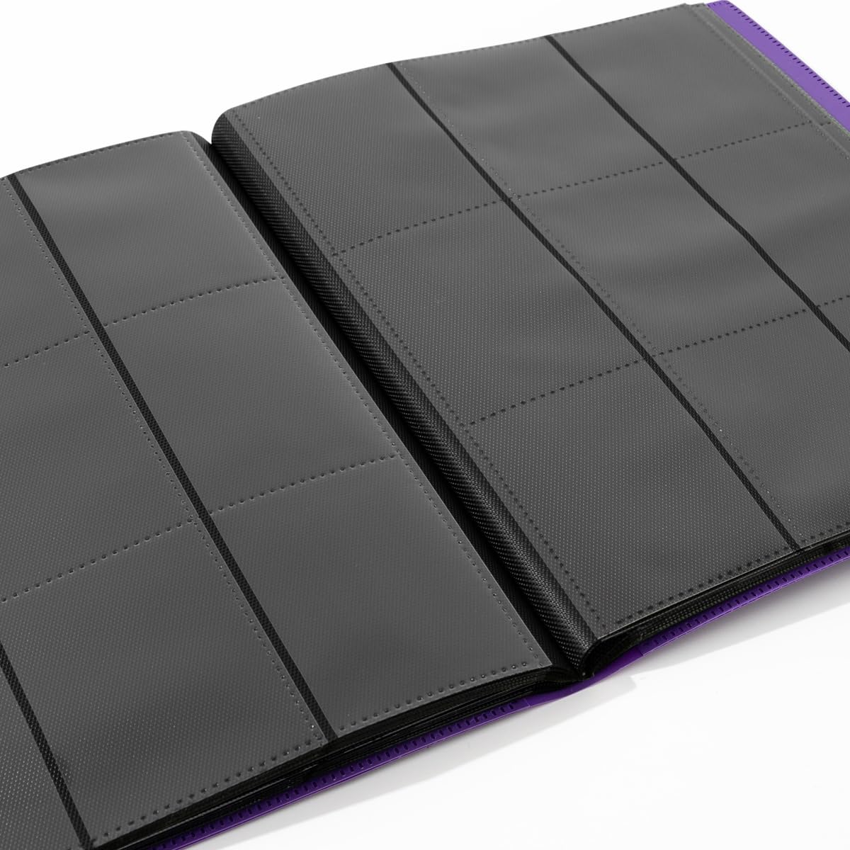 efunkdog Raccoglitore Carte, Album portacarte collezionabili 9 tasche, Capacità di 360 carte per TCG e carte sportive (Viola)