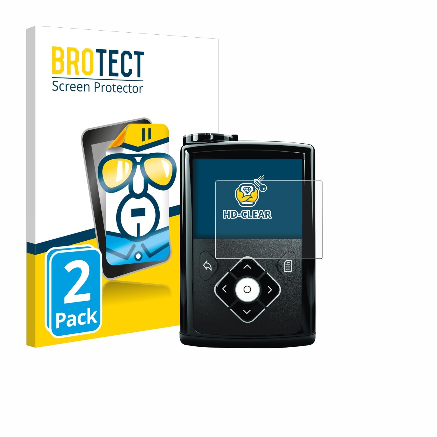 brotect Screen Protector compatible with Medtronic Minimed 780G/ 770G/ 670G/ 640G/ 630G (2 Pack) - HD-Clear Protection Film