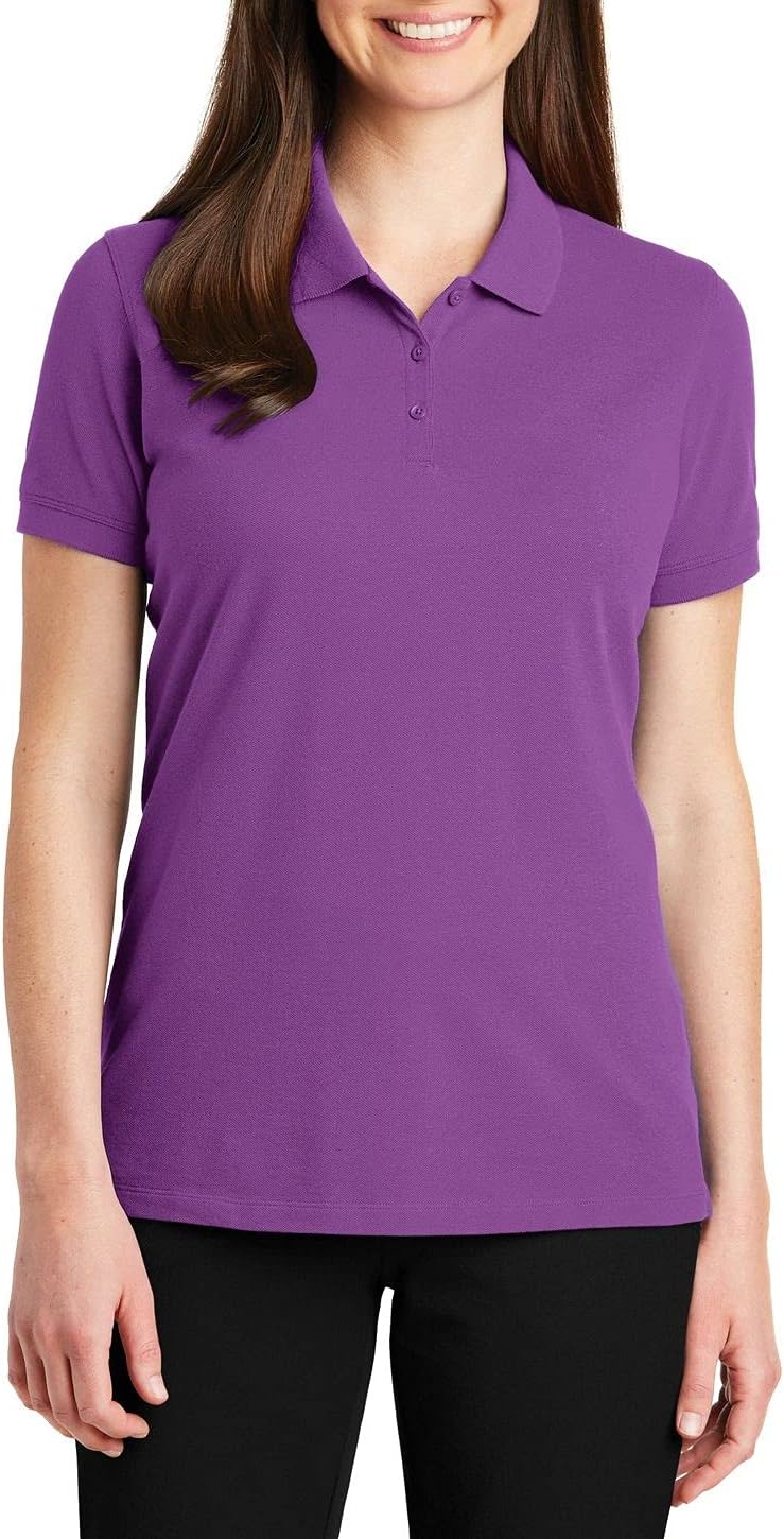 JustBlanks Womens Short Sleeves Polo Shirt Performance Lightweight Athletic Golf Polo Shirt for Women
