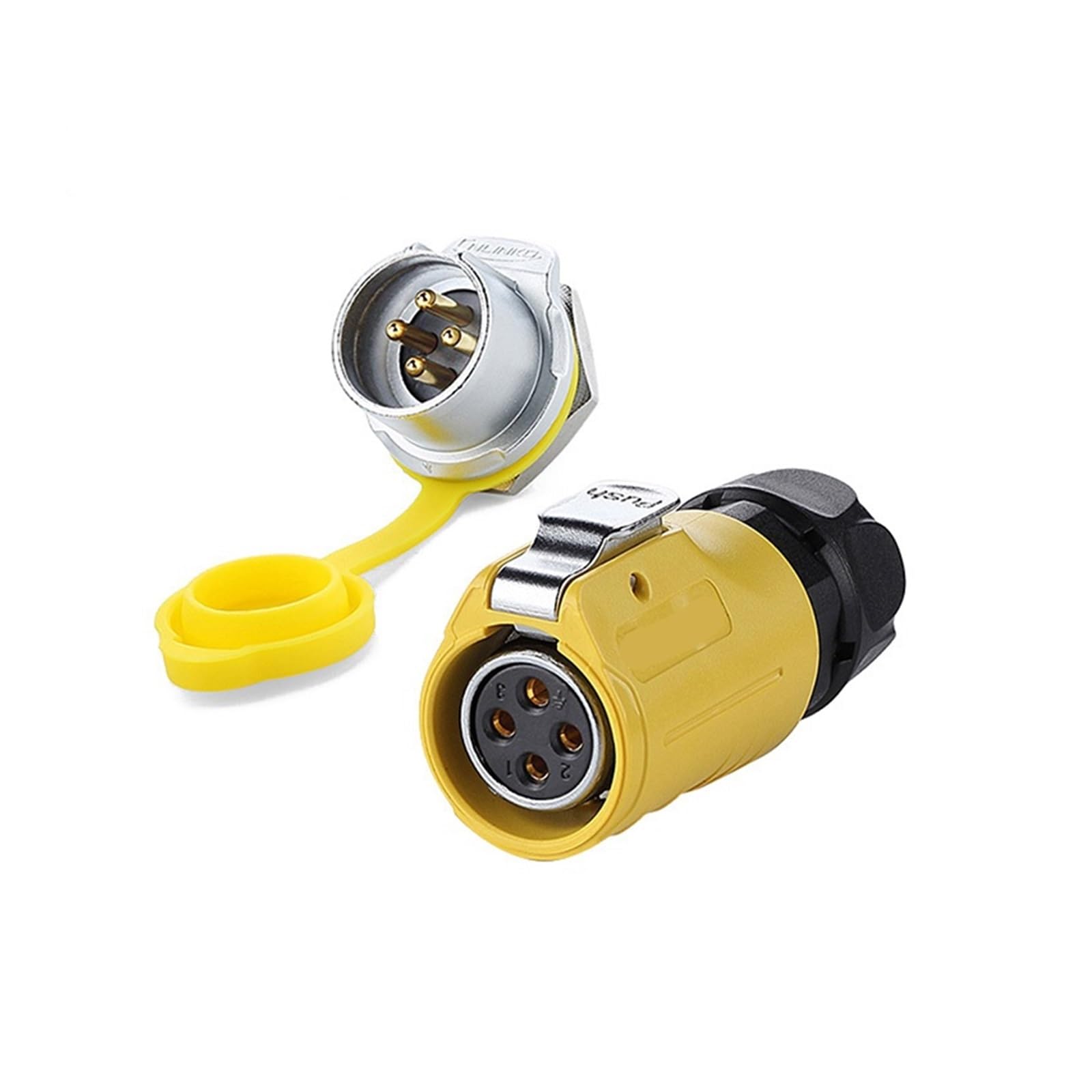 Conector LP20 de 4 pines impermeable M20 que evita interferencias en video de telecomunicación