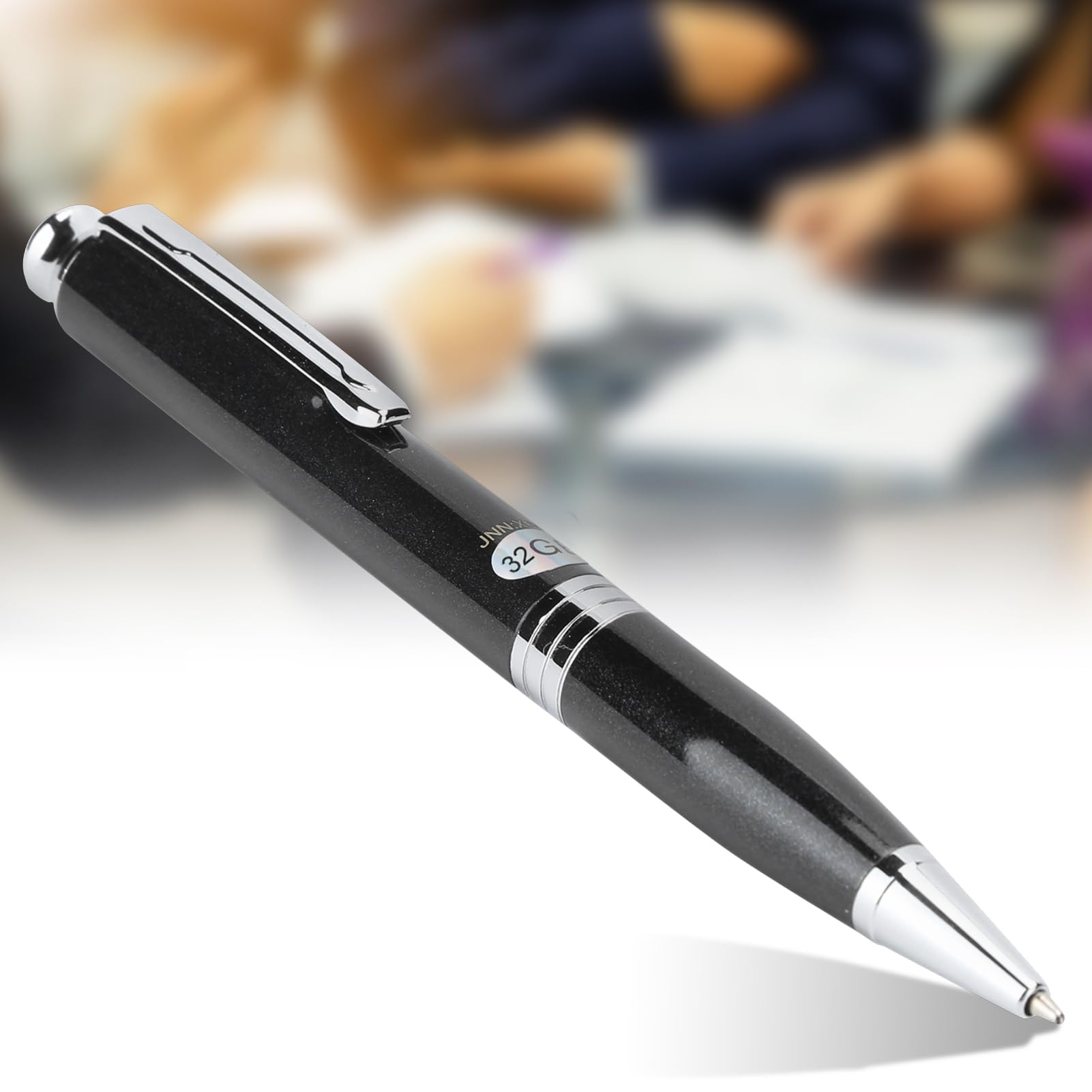 Yosoo Health Gear Pluma de Grabación Grabadora de Escritura ABS 192 KBPS Reducción de Ruido 48 KHz WAV Reproducción de MP3 Grabación con una Sola Tecla Sello de Tiempo para Estudiantes Clases (32GB)