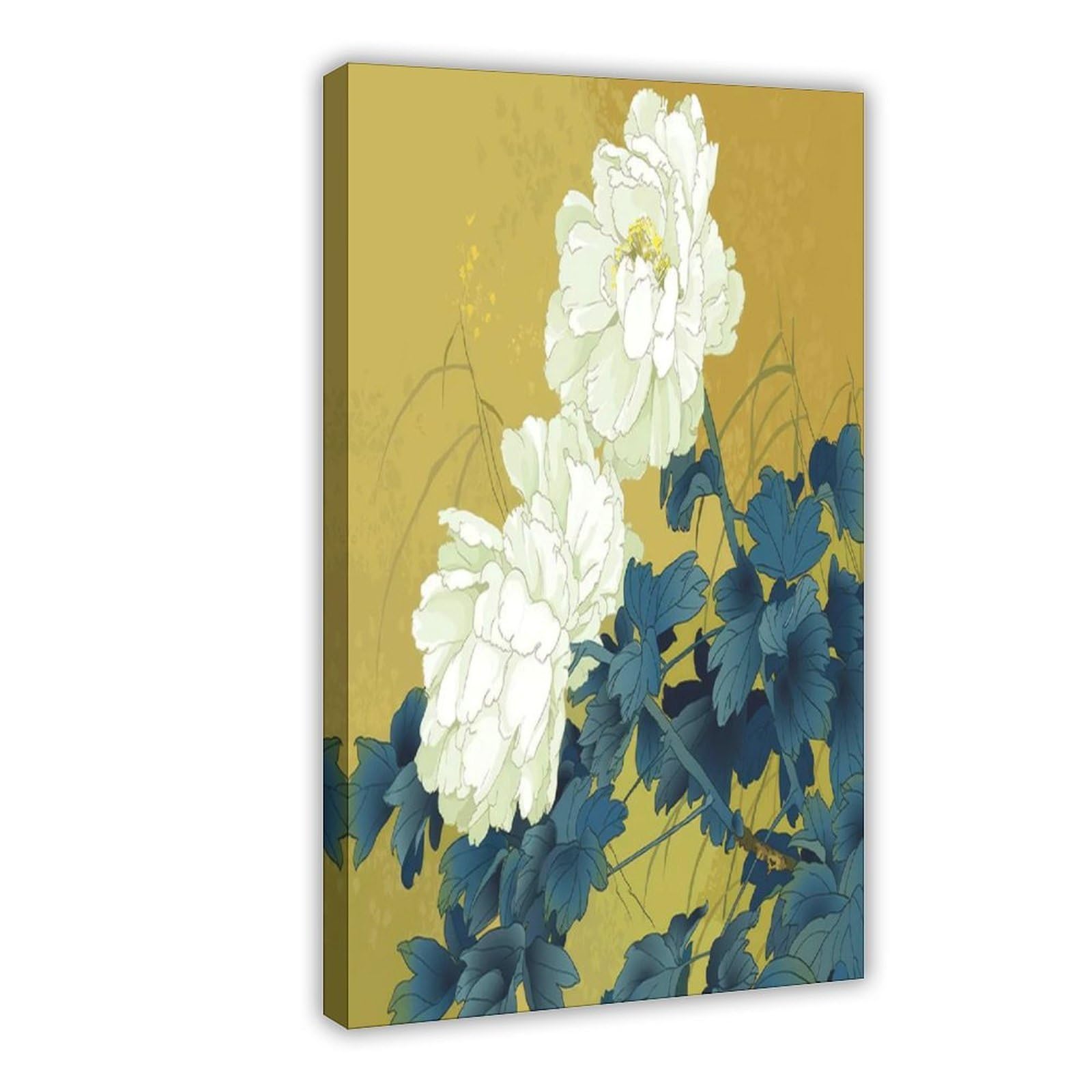 Bareronor Japanese Flowers Poster Canvas Poster Bedroom Decor Landscape Office Room Decor Gift 16" L X 24" W
