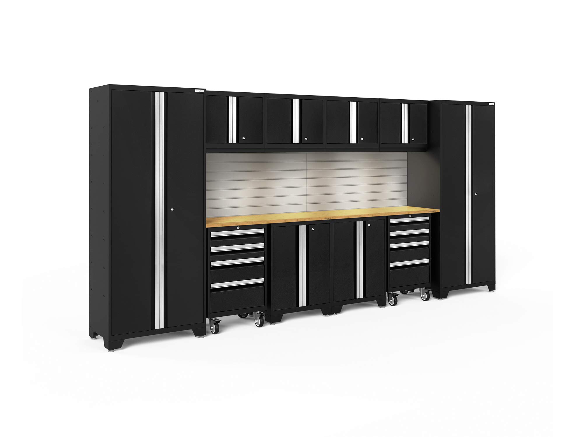 NewAge Products Bold Series Black 12 Piece Set, Garage Cabinets, 63208