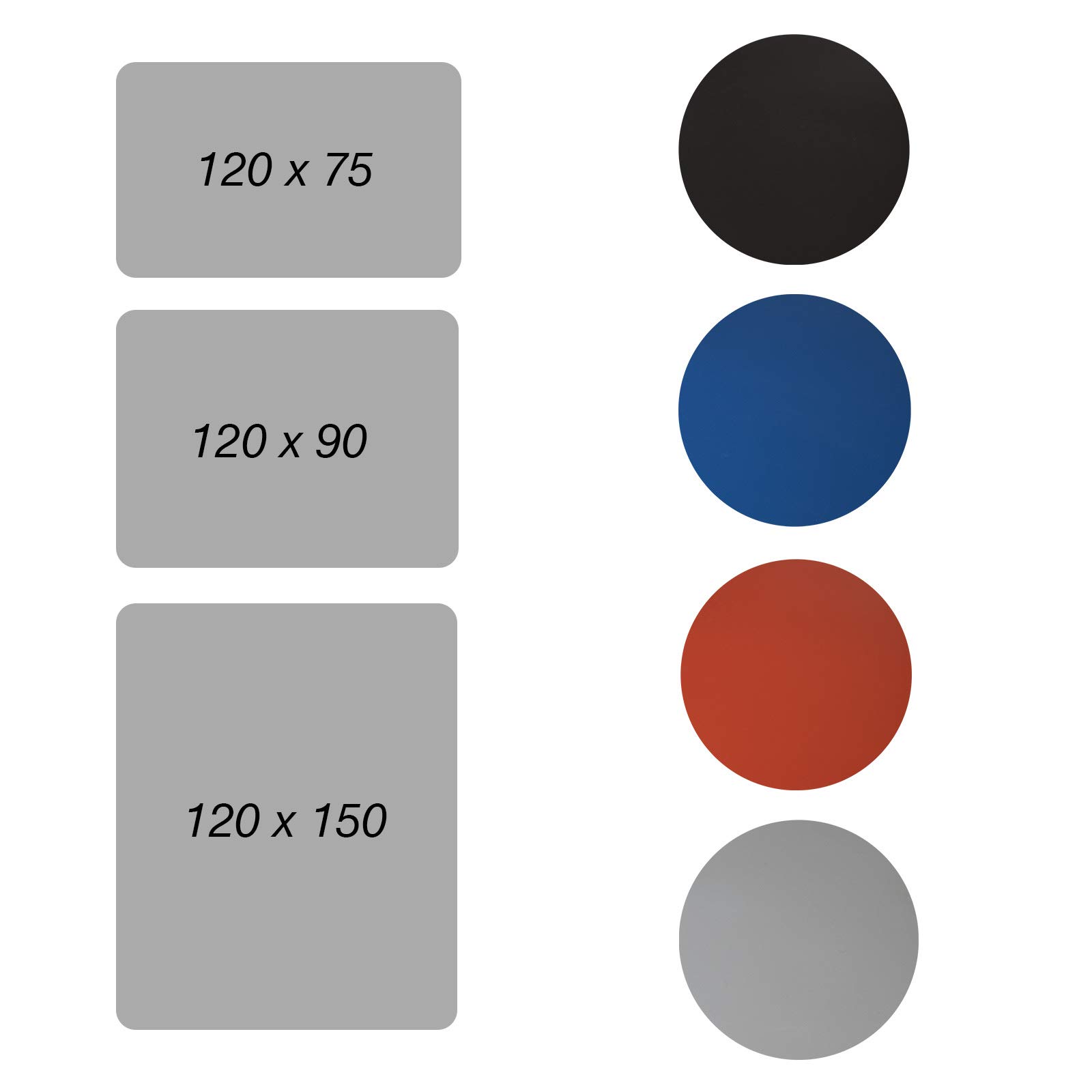 Floordirekt - Tappetino protettivo per pavimenti duri, in polipropilene, base per sedia da ufficio, colorato, 3 misure (75 x 120 cm, blu)